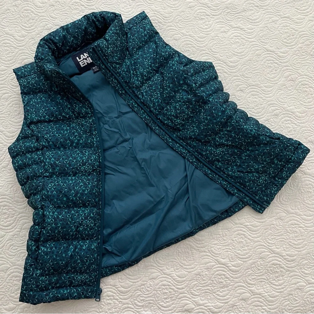Lands End Women’s Down Filled Puffer Vest Sz MP (10-12) - Picture 2 of 13